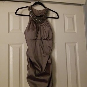 Xscape beaded taffeta cocktail dress